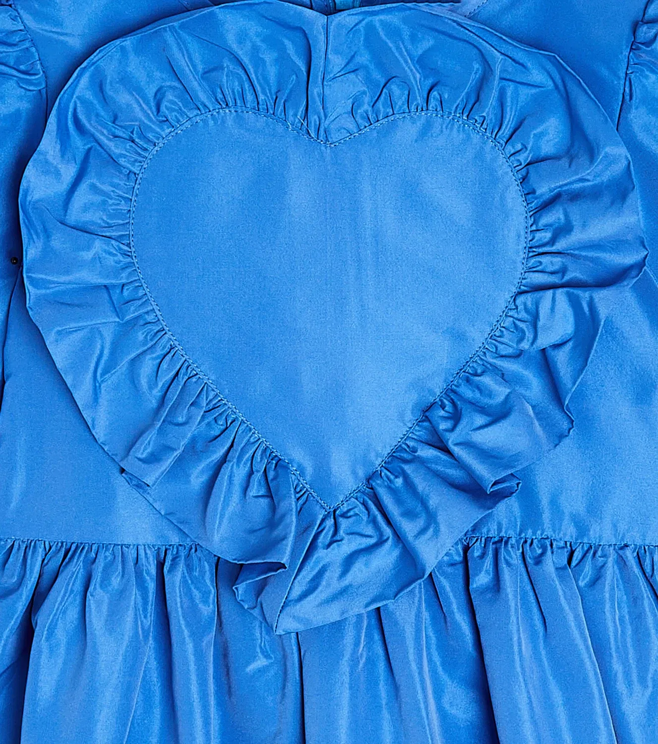 Нарядное платье с оборками Stella Mccartney Kids, синий — фото 3