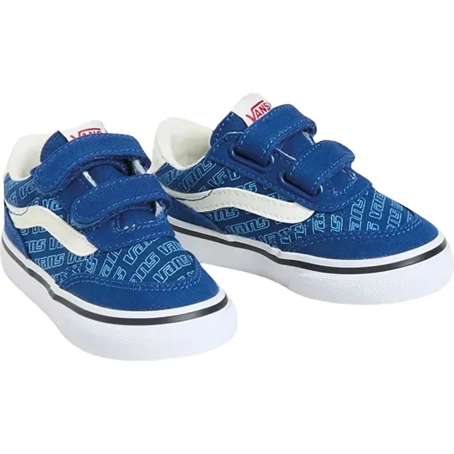 Детские повседневные кроссовки с закрытым носком Vans Brooklyn Ls V, Синий — фото 2