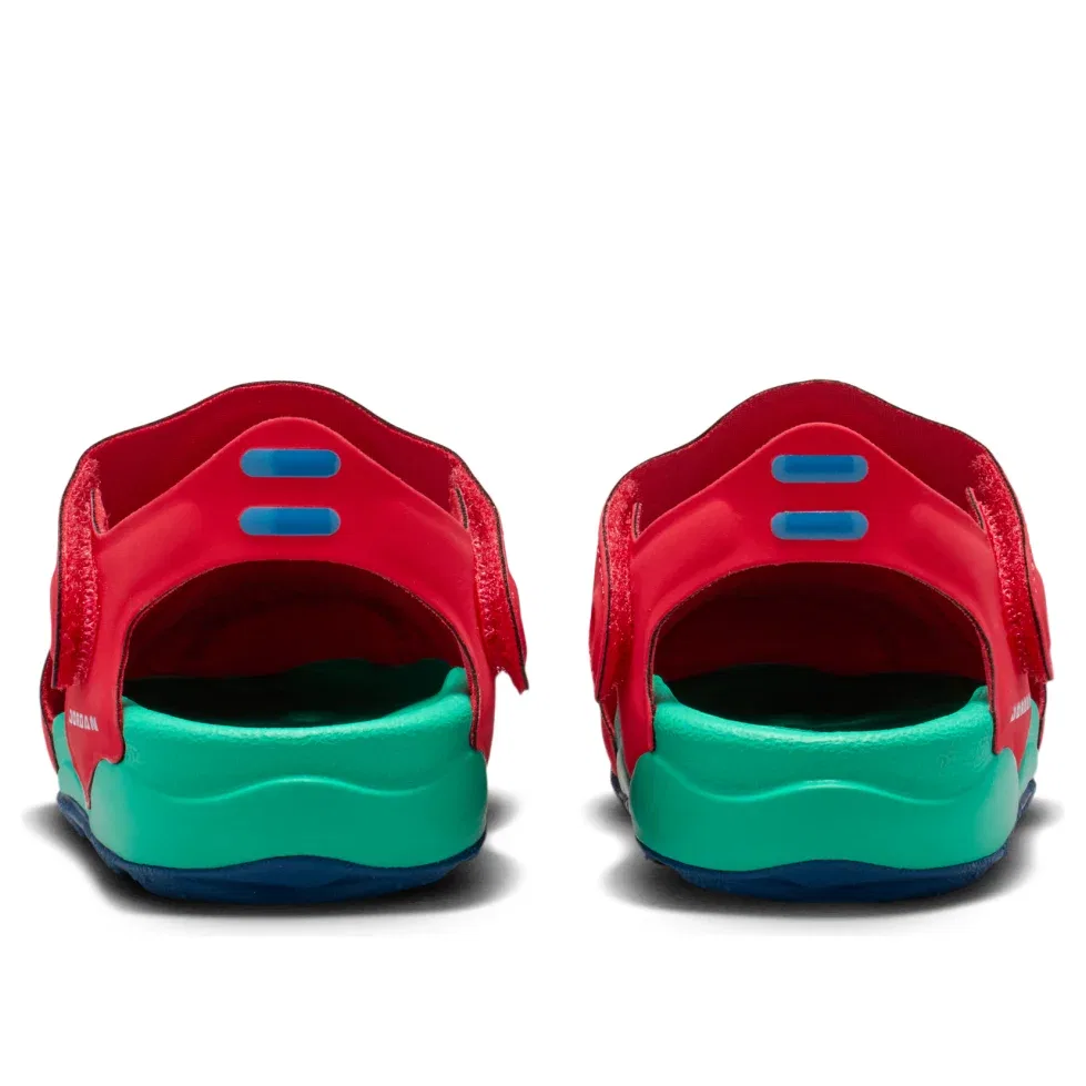 Детские сандалии с текстильным верхом OTDR Sandals 'University Red Kinetic Green' Jordan, University Red/Kinetic Green — фото 3