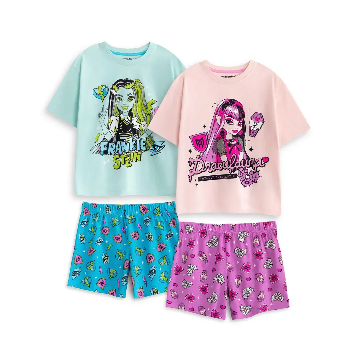 Комплект из 2 футболок с коротким рукавом Monster High, Multi