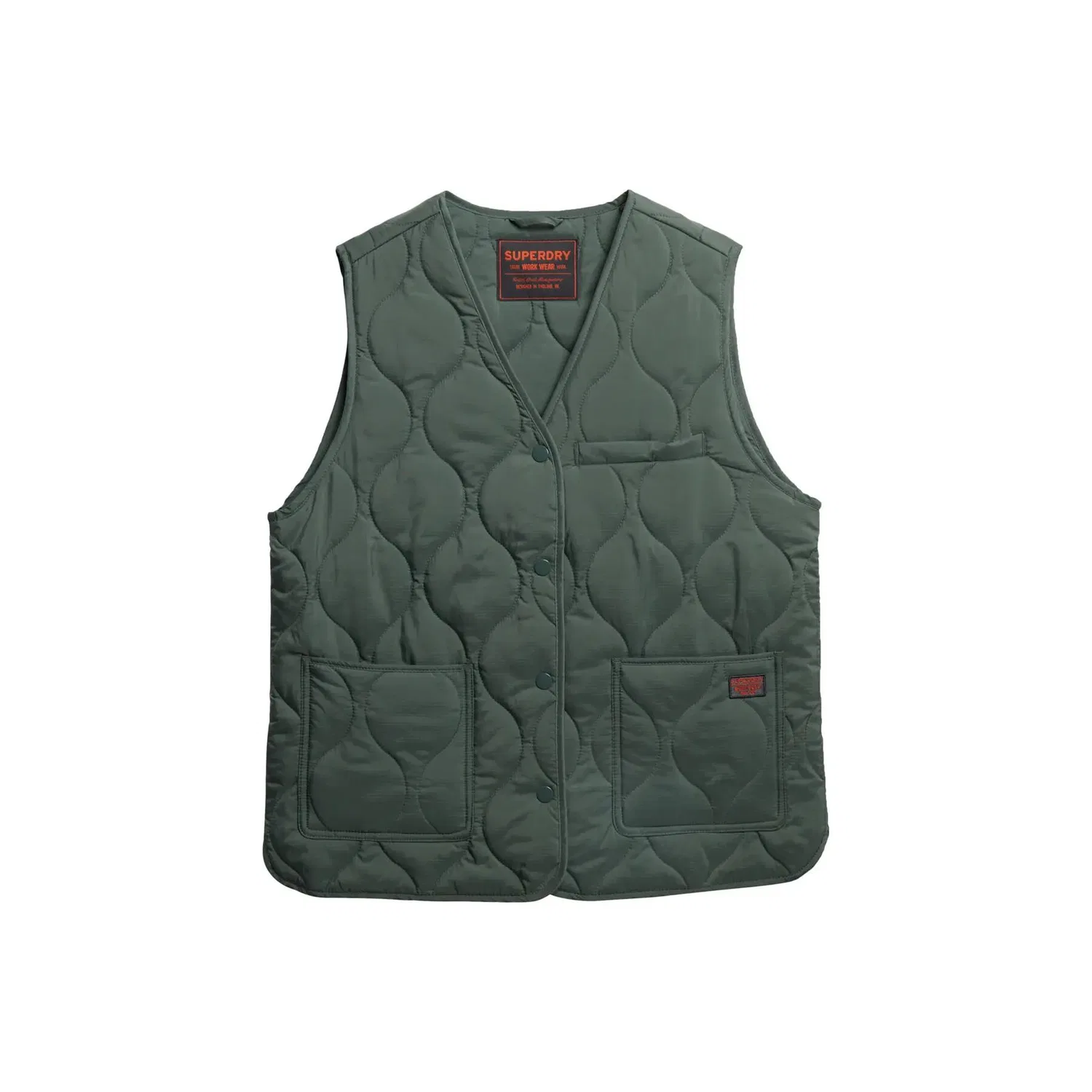 Женская стеганая куртка Quilted Lite Superdry, Цвет Grun Karibikgrun Melezegrun