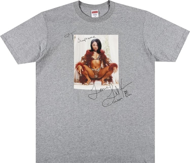 

Футболка Supreme Lil Kim Tee 'Heather Grey', серый