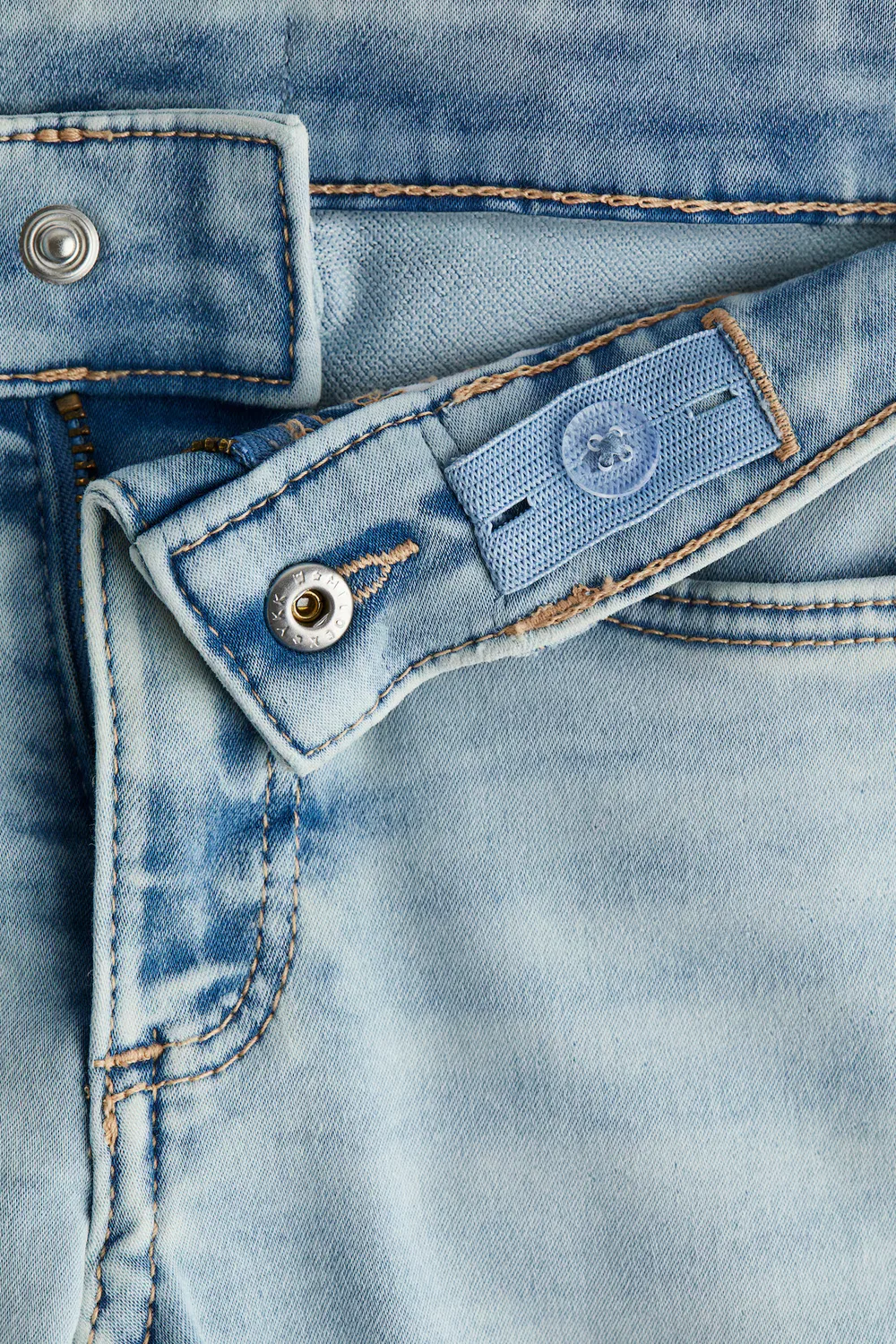 Комплект из 2 очень мягких джинсов зауженного кроя H&M, Denimblau/Helles Denimblau — фото 2