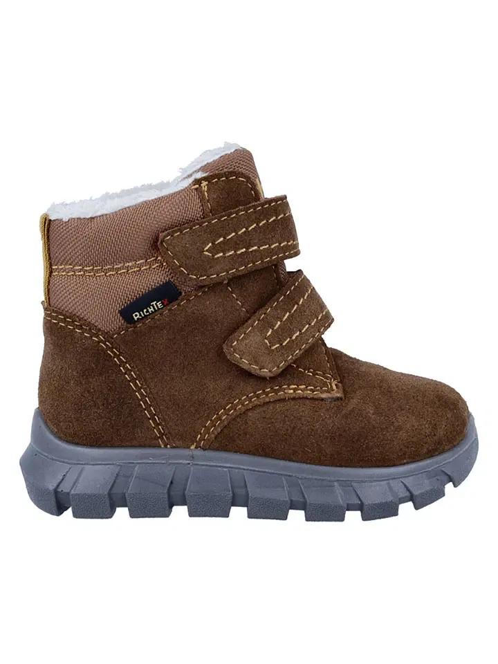 Зимние кожаные сапоги Snow Mini Richter Shoes, светло-коричневый — фото 2
