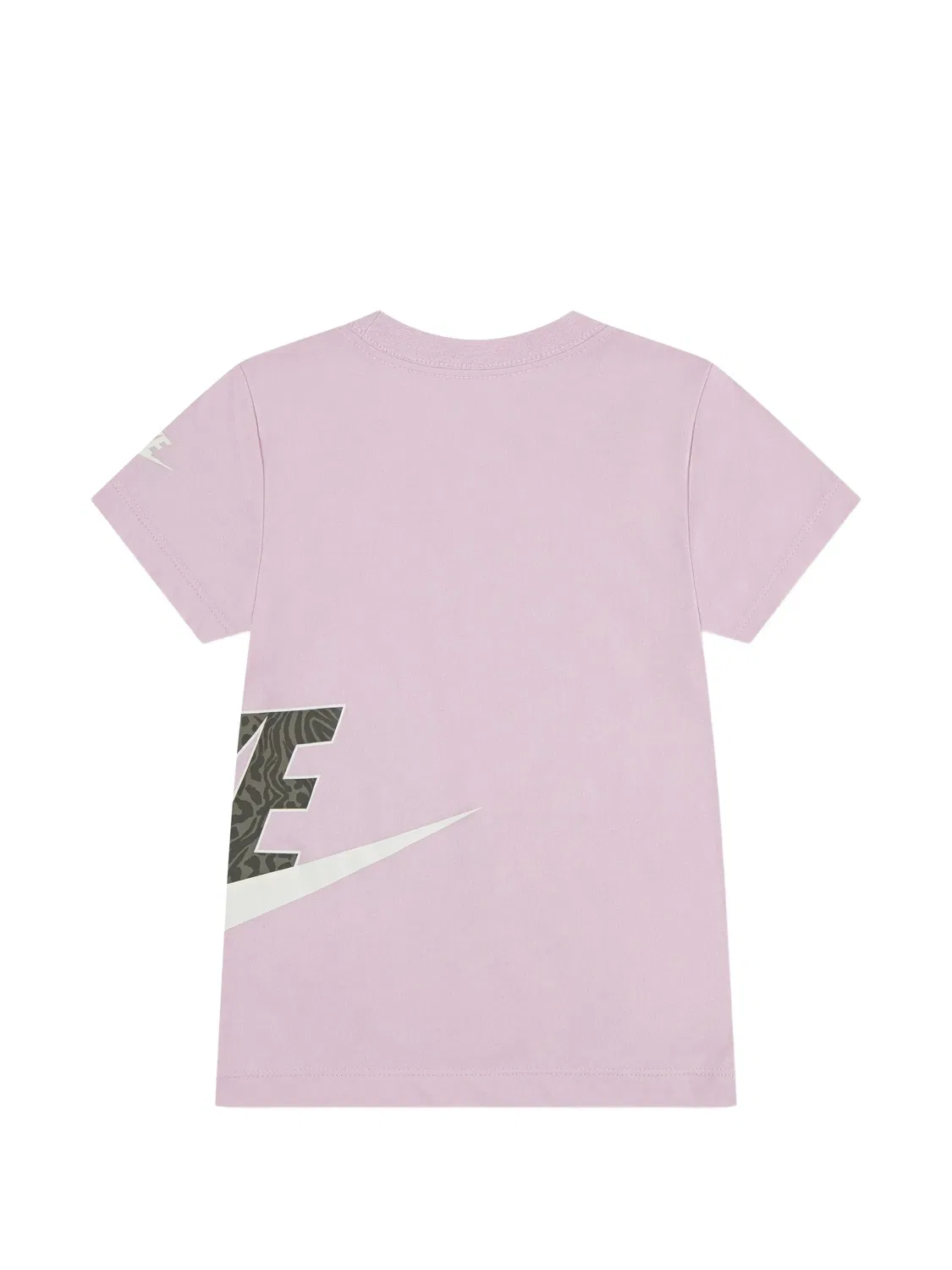Футболка с логотипом и анималистичным принтом Nike Kids, розовый — фото 2
