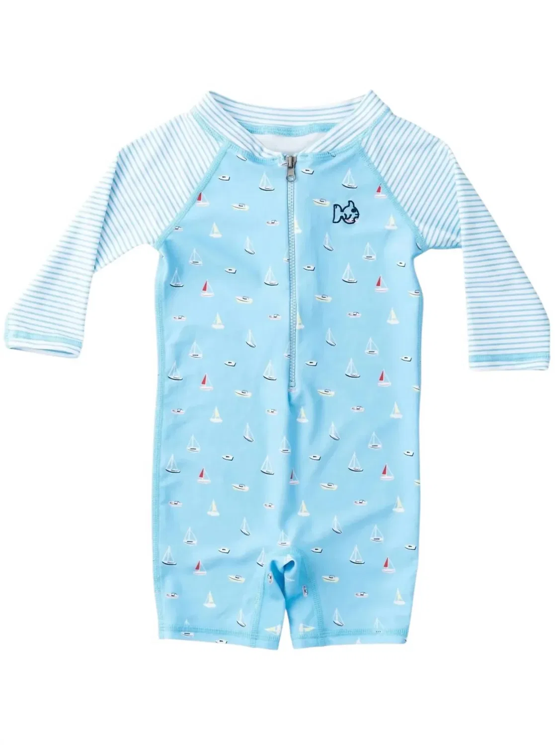 Детский слитный купальник с защитой UPF Lil Reef PRODOH, Baltic Seas Boats