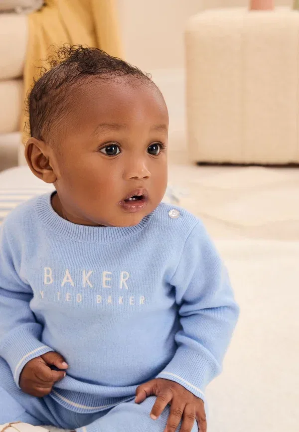 Комплект из джемпера и спортивных брюк стандартного кроя Baker By Ted Baker, синий — фото 3