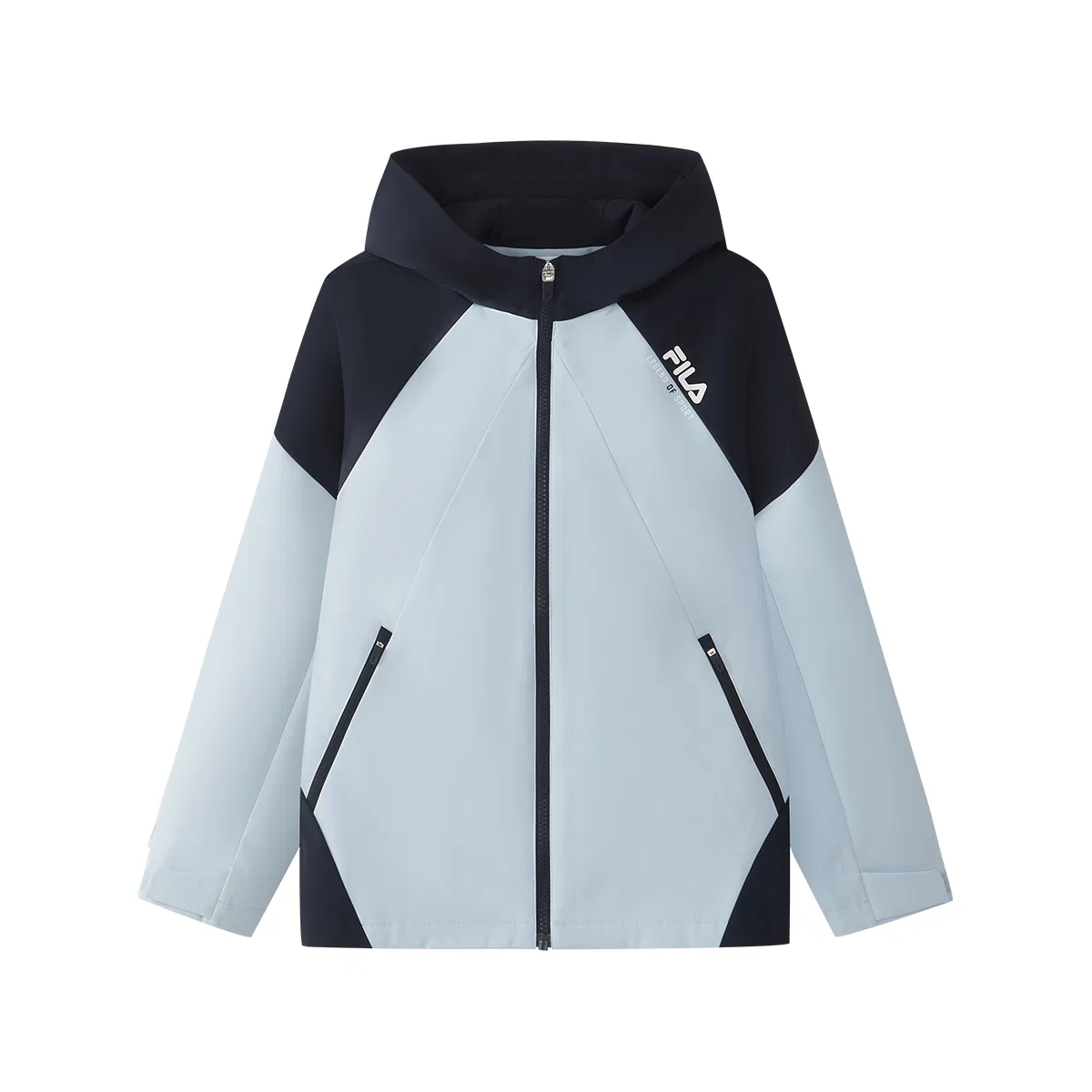 Детский худи с капюшоном Light White Blue FILA KIDS