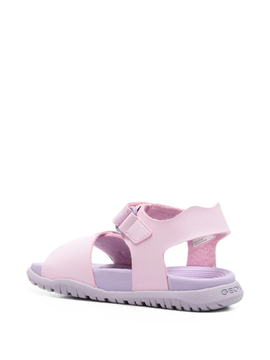 Сандалии Fusbetto на липучках с пряжками Geox Kids, розовый — фото 2