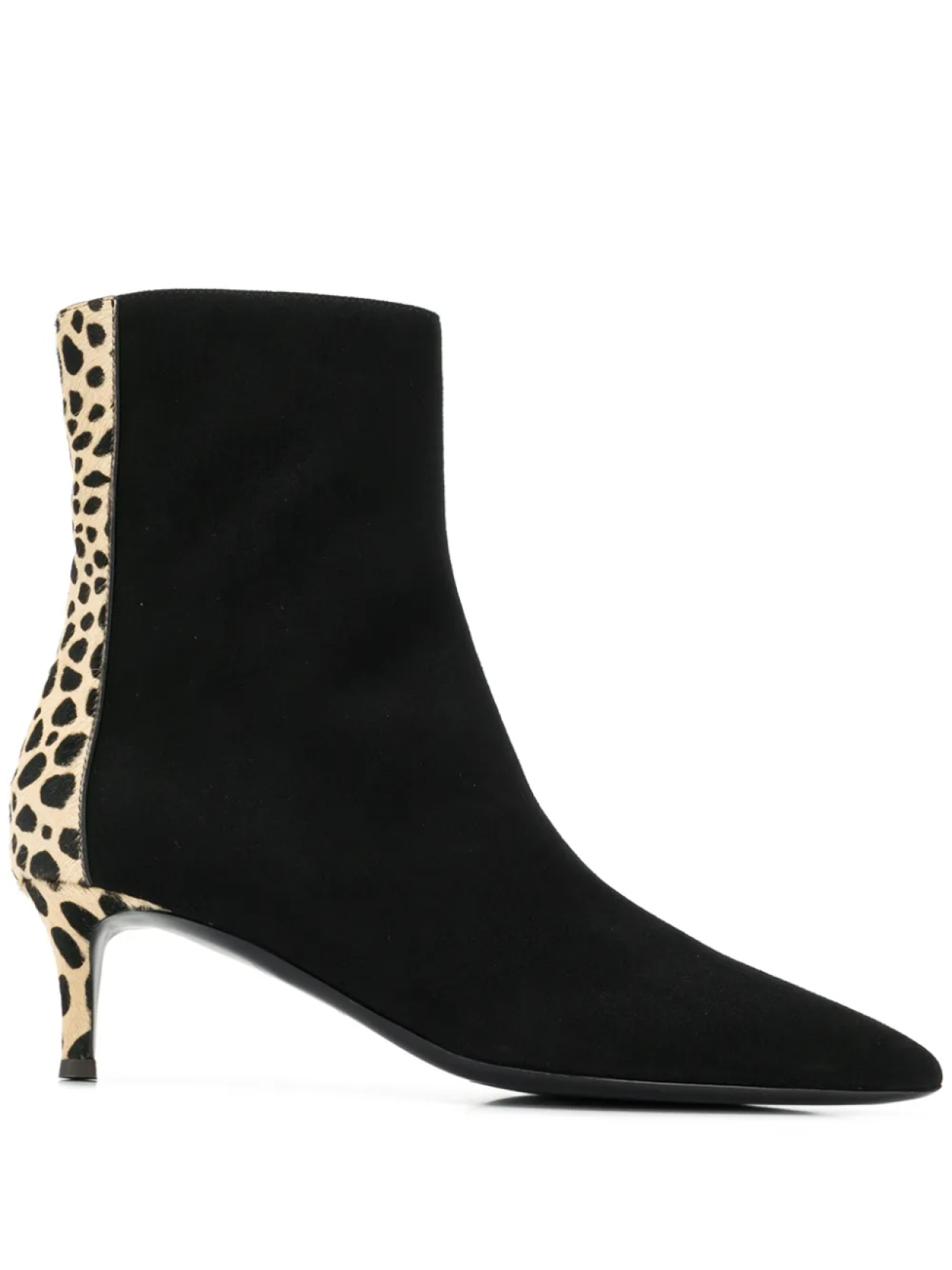 Ботильоны с леопардовым принтом Giuseppe Zanotti, черный