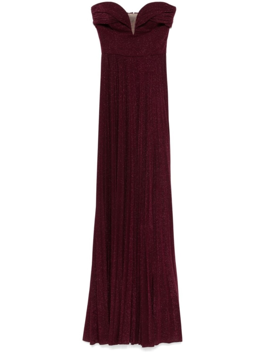 

Elisabetta Franchi плиссированное платье макси, фиолетовый