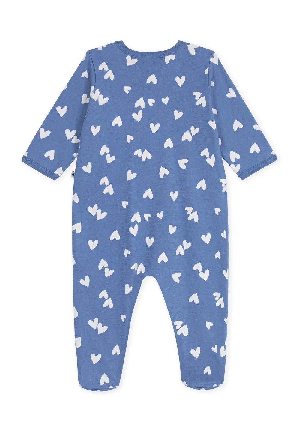 Детская флисовая пижама с принтом в виде сердечек, унисекс - пижама Petit Bateau, Riviera Marshmallow — фото 4