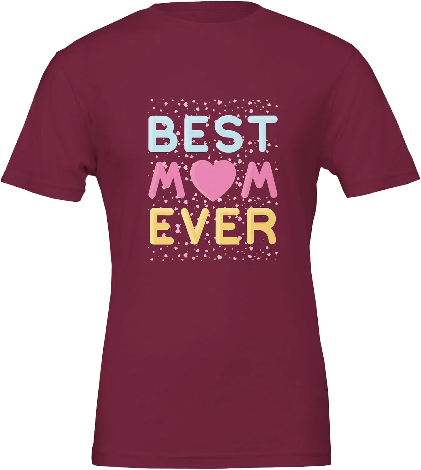 Мужская футболка с принтом Best Mom Ever, Maroon