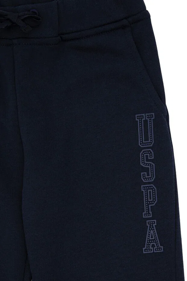 Детские спортивные штаны для девочек скинни U.S. Polo Assn., Navy Blue — фото 4