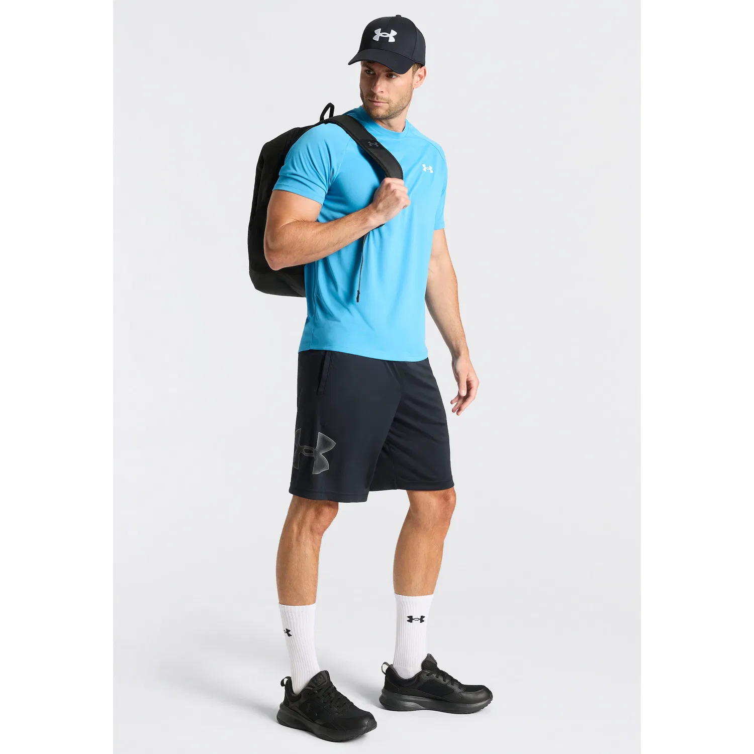 Детская тренировочная футболка с коротким рукавом Under Armour, Ether Blue — фото 3
