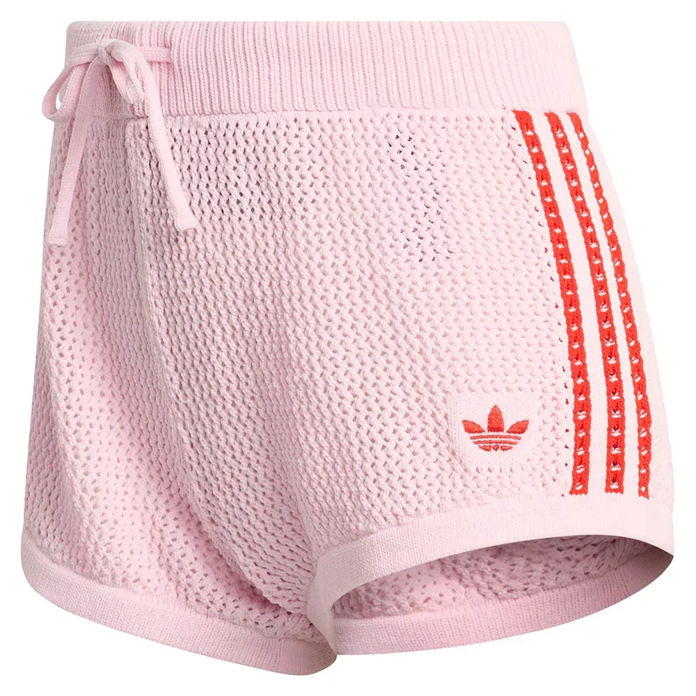 Шорты вязаные Adidas Originals, розовый — фото 3