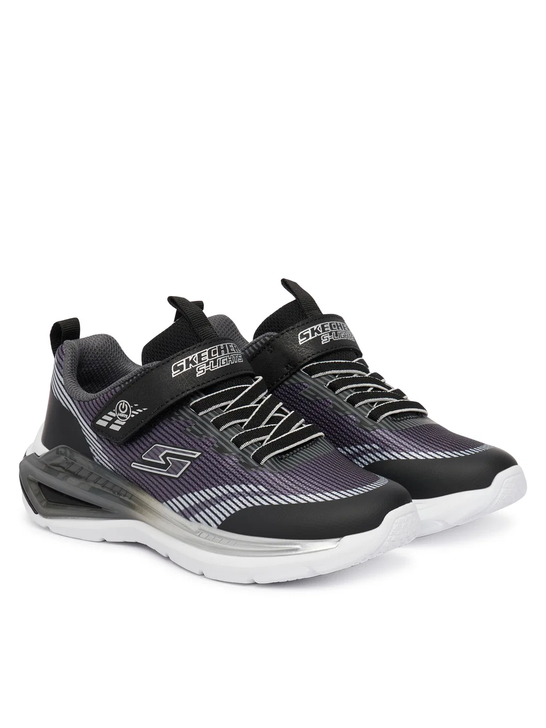 Кроссовки для мальчика Lights: Tri-Namics Skechers, черный — фото 2