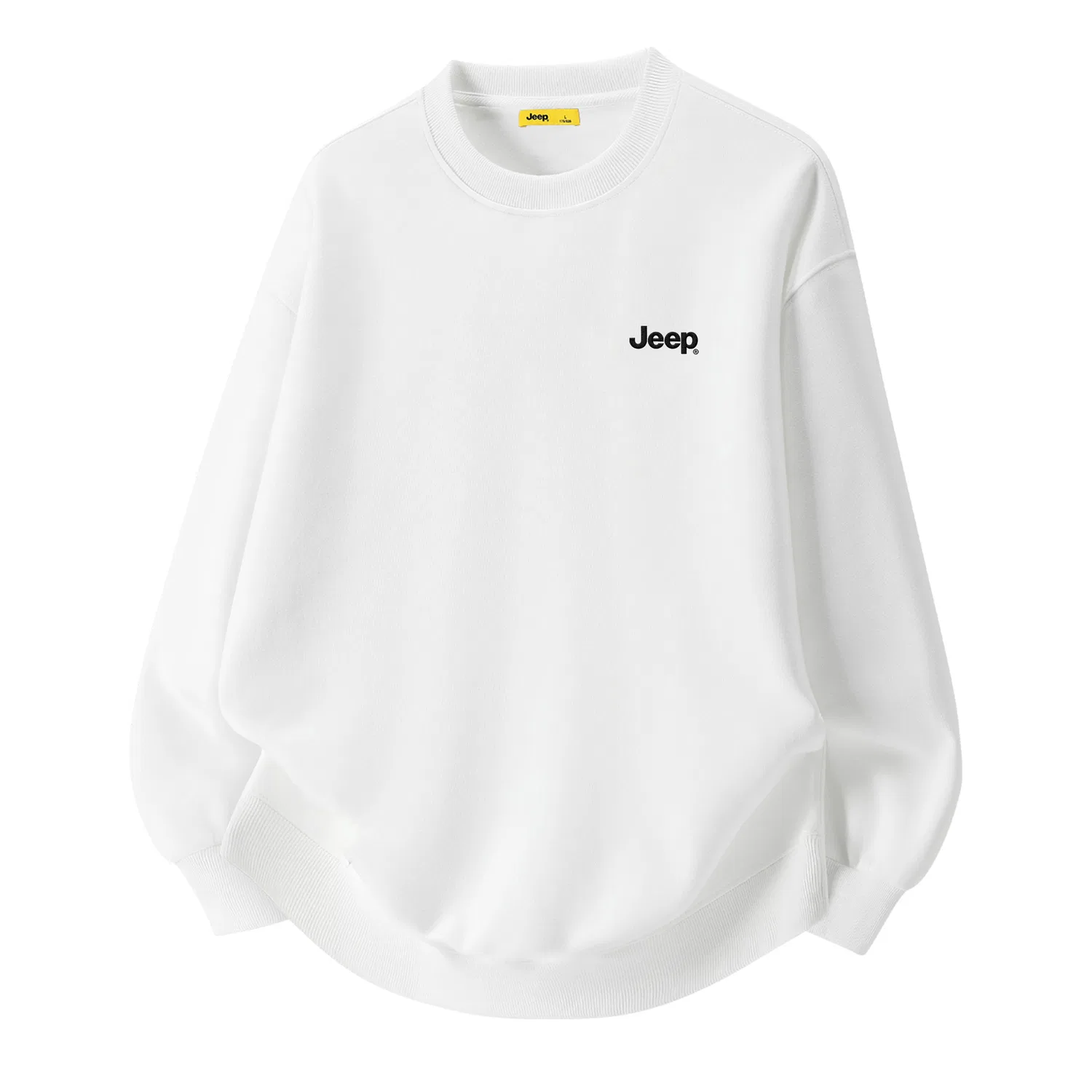Детский свитшот унисекс с круглым вырезом Jeep, Raw White