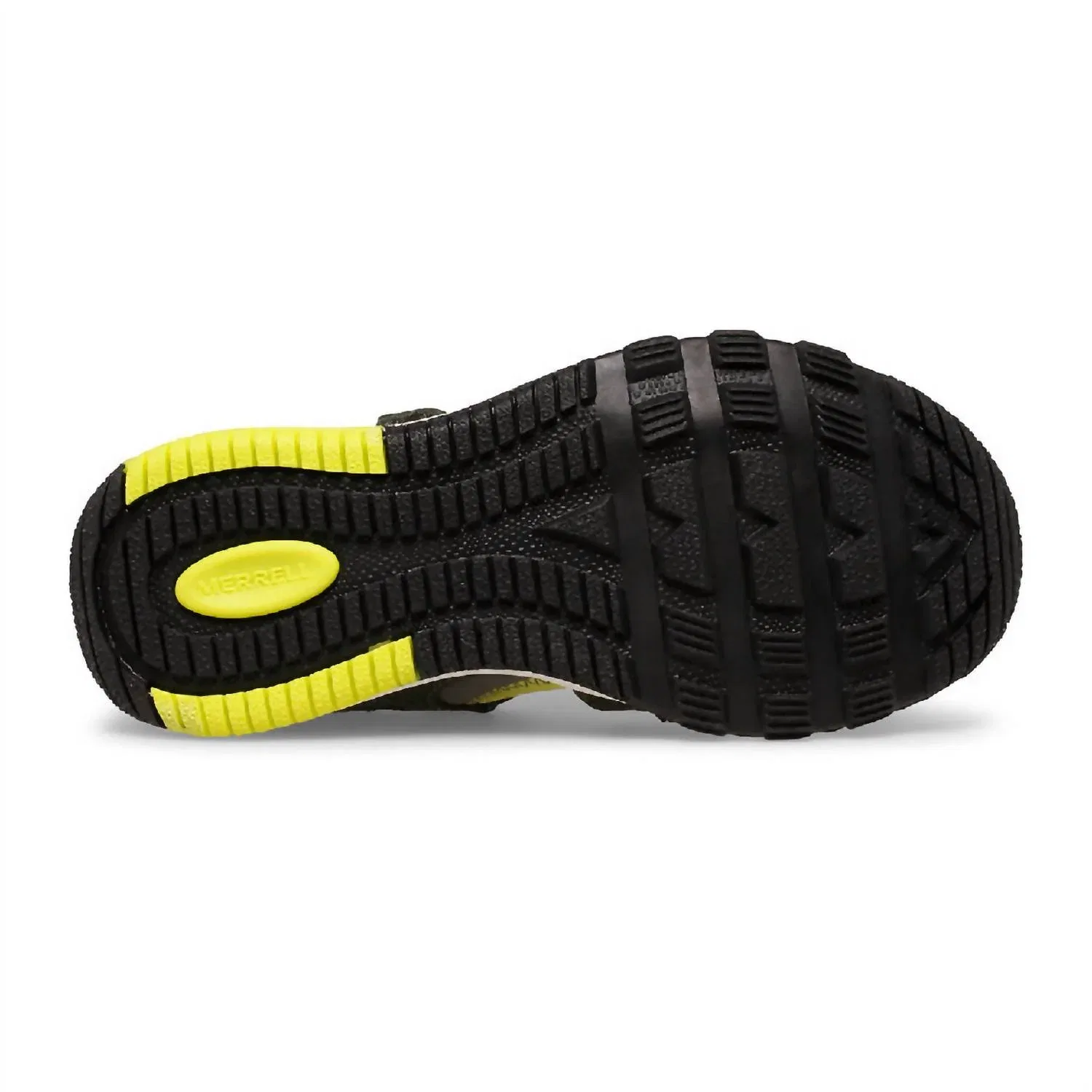 Детские сандалии для мальчиков с быстро сохнущим верхом Hydro Free Roam MERRELL, Olive/Lime — фото 4