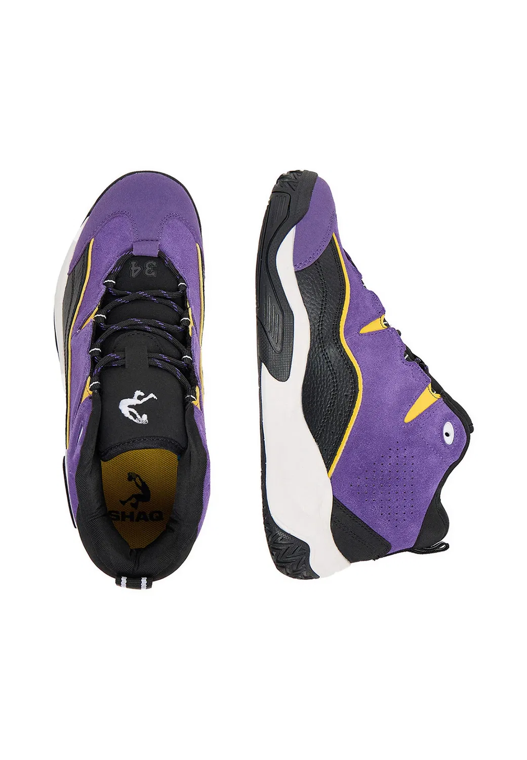 Кроссовки для мальчиков aq95027b-uz - высокие кроссовки Shaq, Purple — фото 3