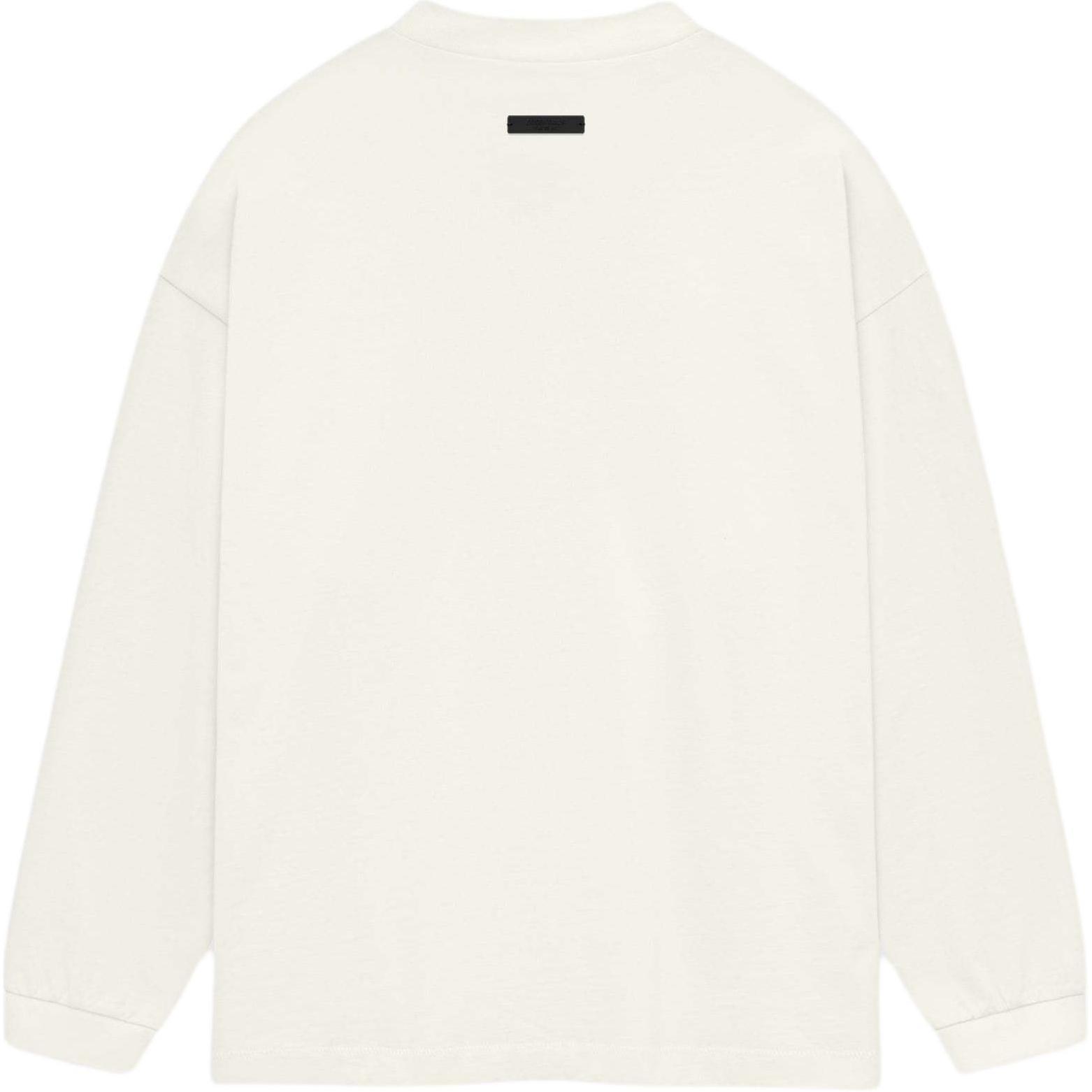 Длинный рукав Джерси Футболка Fear Of God Essentials, Цвет: Слоновая Кость/Ракушка — фото 3