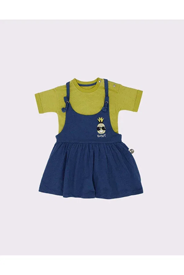 Детское платье-комбинезон с принтом Rg Kidsstore, Green — фото 4