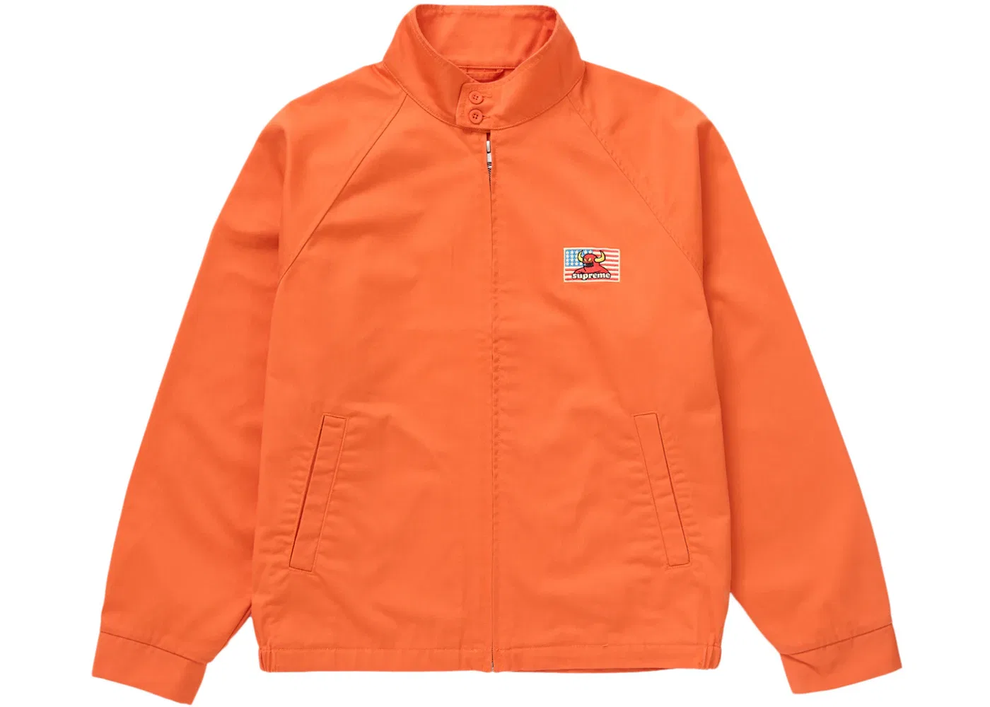 Мужская куртка-бомбер с принтом Toy Machine Harrington Supreme, Bright Orange
