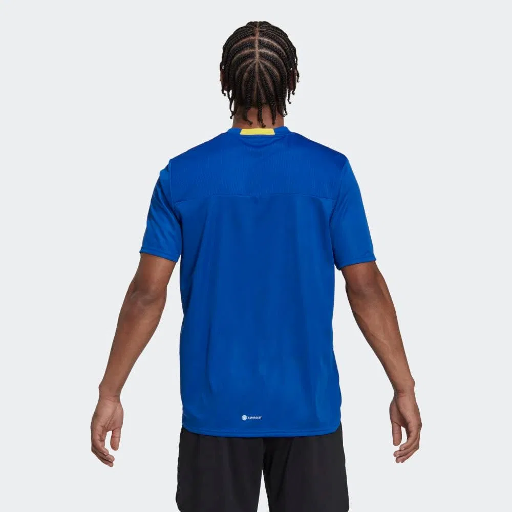 Мужская тренировочная футболка Aeroready High Intensity Designed 4 Movement Slogan Training Tee adidas, Team Royal Blue — фото 3
