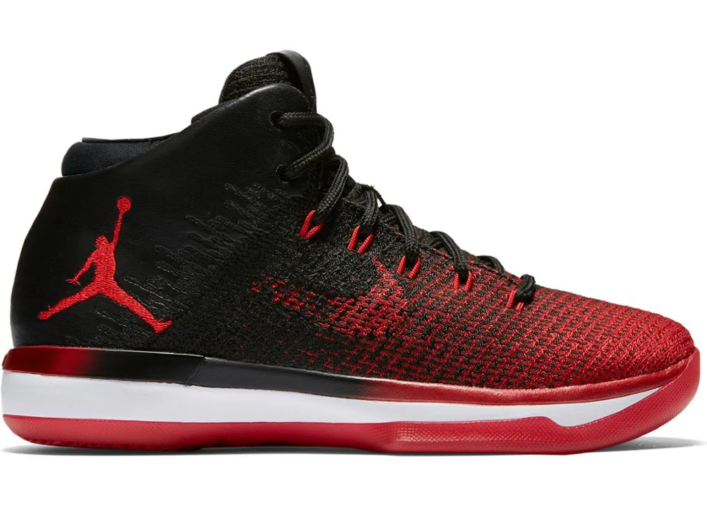 Детские кроссовки для мальчиков с высокой посадкой Jordan XXXI Jordan, Black/University Red-White
