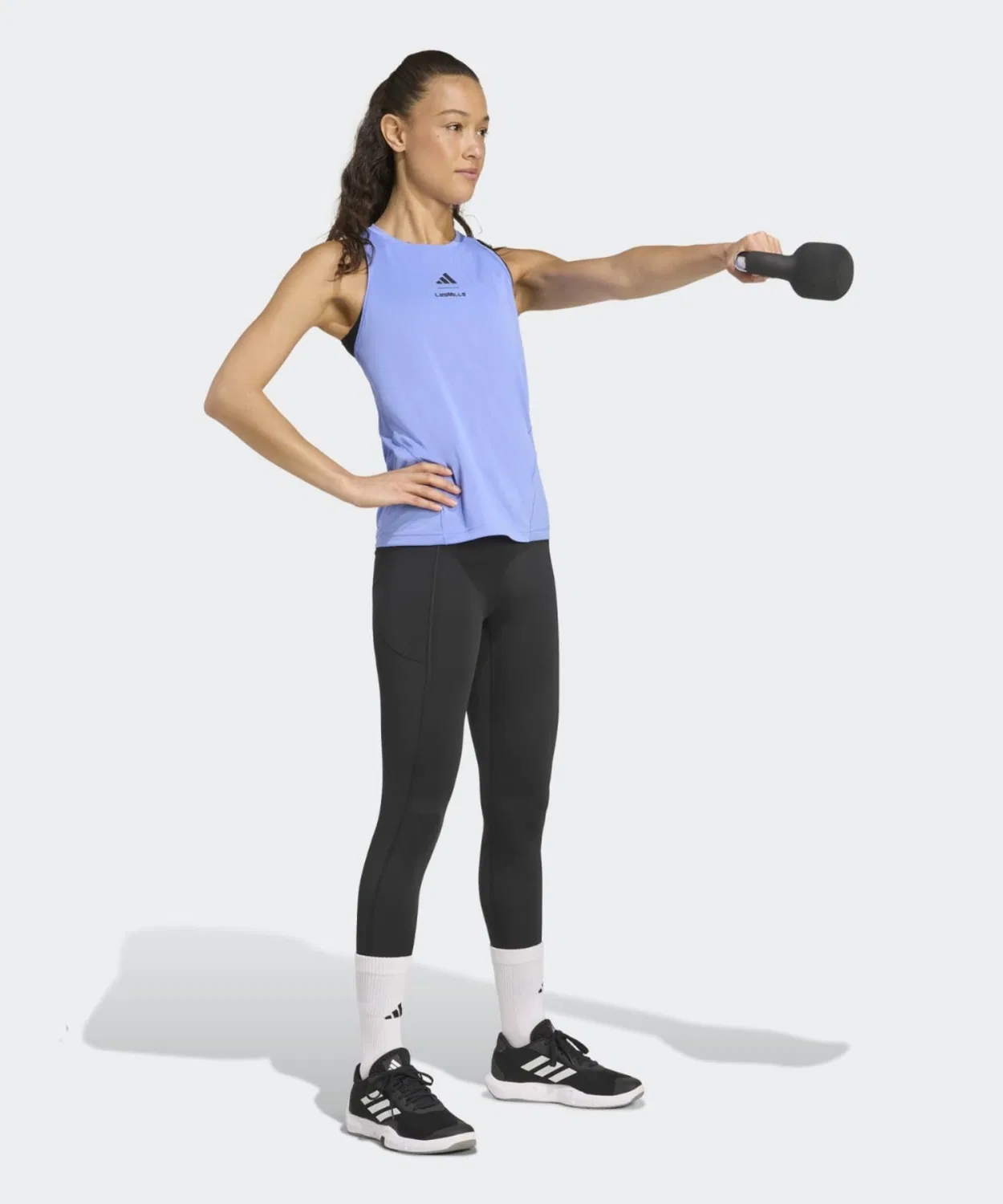 Женский топ без рукавов CLIMACOOL Les Mills Adidas, Blue — фото 3
