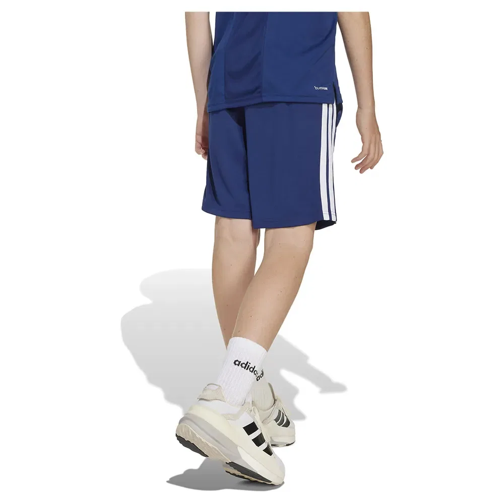 Детские шорты для девочек с технологией CLIMACOOL Train Essentials 3 Stripes Adidas, Blue — фото 2