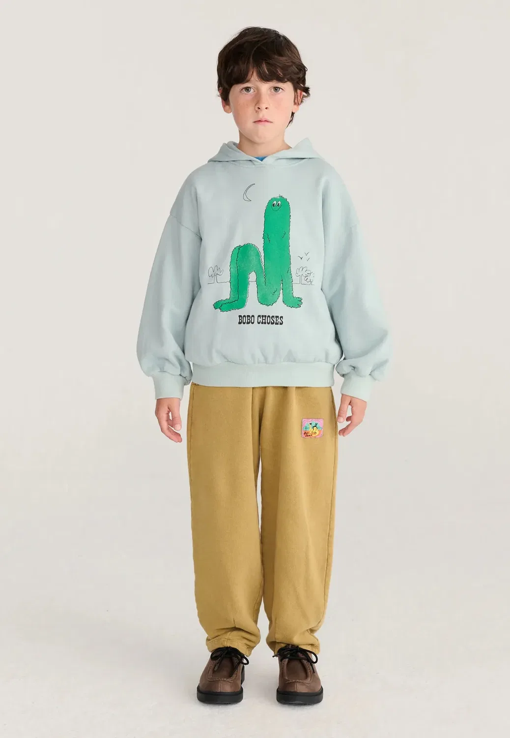 Длинная объемная толстовка унисекс Bobo Choses, Light Blue — фото 2