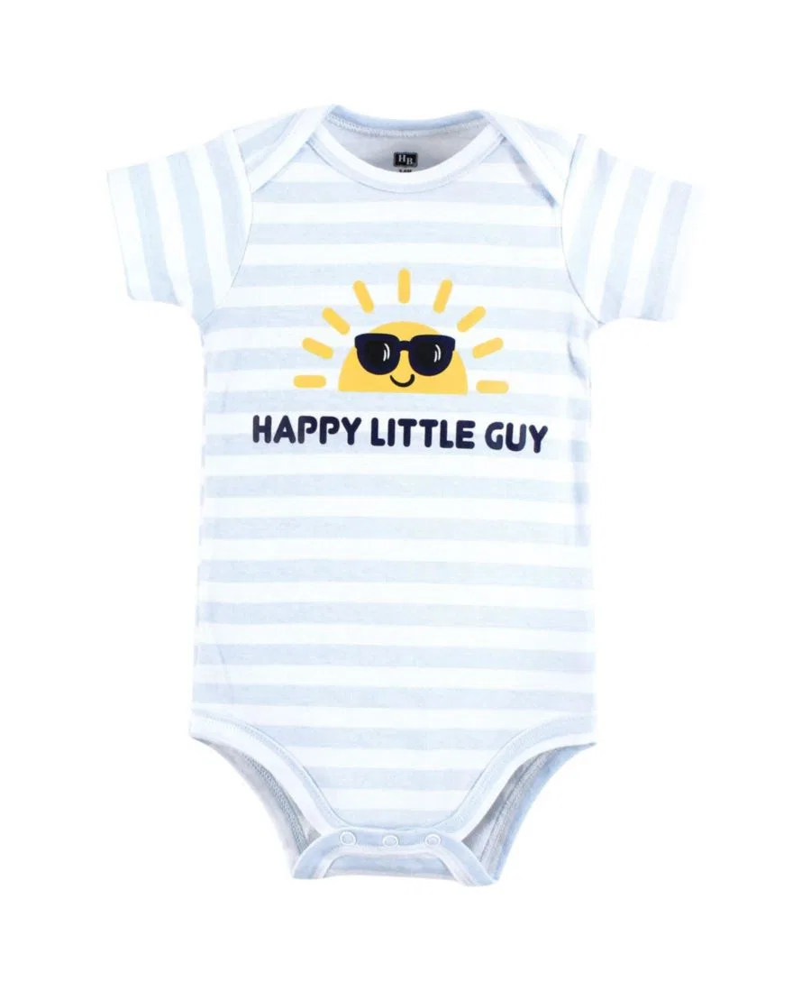 Комплект боди-комбинезонов из 3 предметов Hudson Baby, Happy Little Guy — фото 3