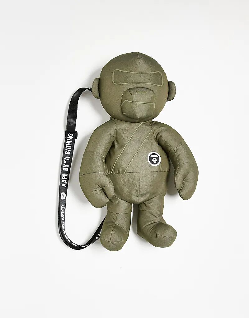 

Рюкзак-плюшевый мишка Aape By A Bathing Ape цвета тёмно-зелёного хаки