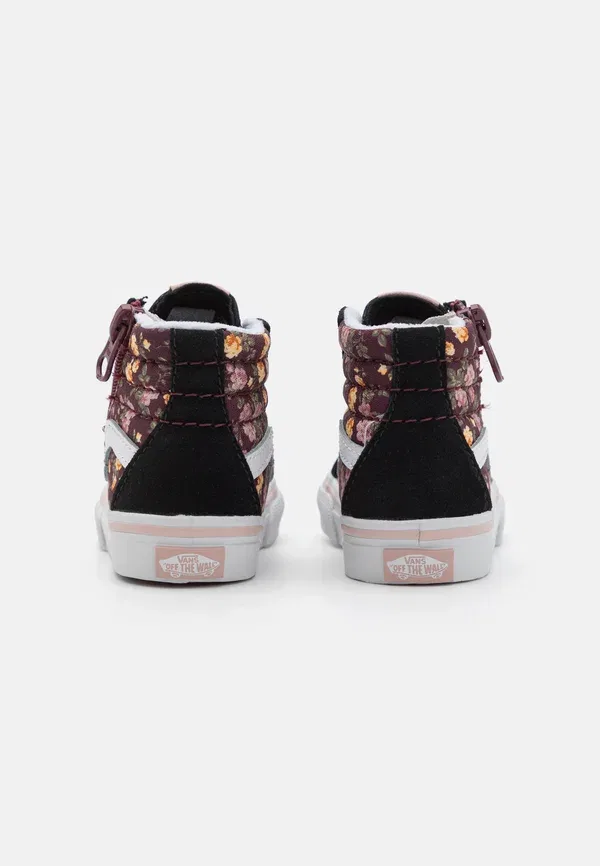 Кроссовки с цветочным принтом Sk8 Hi Reissue Side Zip Vans, Multi-coloured, черный/мультиколор — фото 3