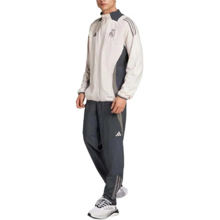 Мужская куртка с длинным рукавом Real Madrid Tiro 24 Competition Presentation Track Top Adidas, Light Purple/Gray/Charcoal Gray — фото 4
