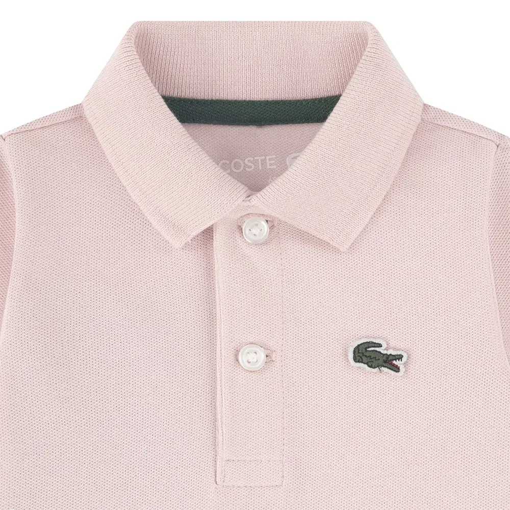 Боди с длинным рукавом Lacoste Kids 547338, розовый — фото 3