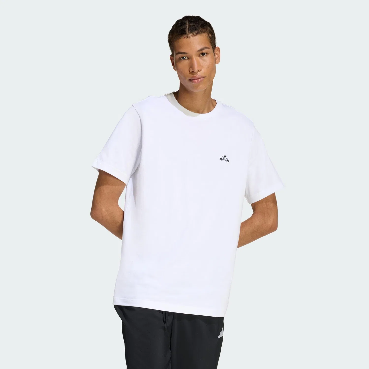Мужская футболка с принтом Summer Slide Trim Graphic Adidas, Weiss