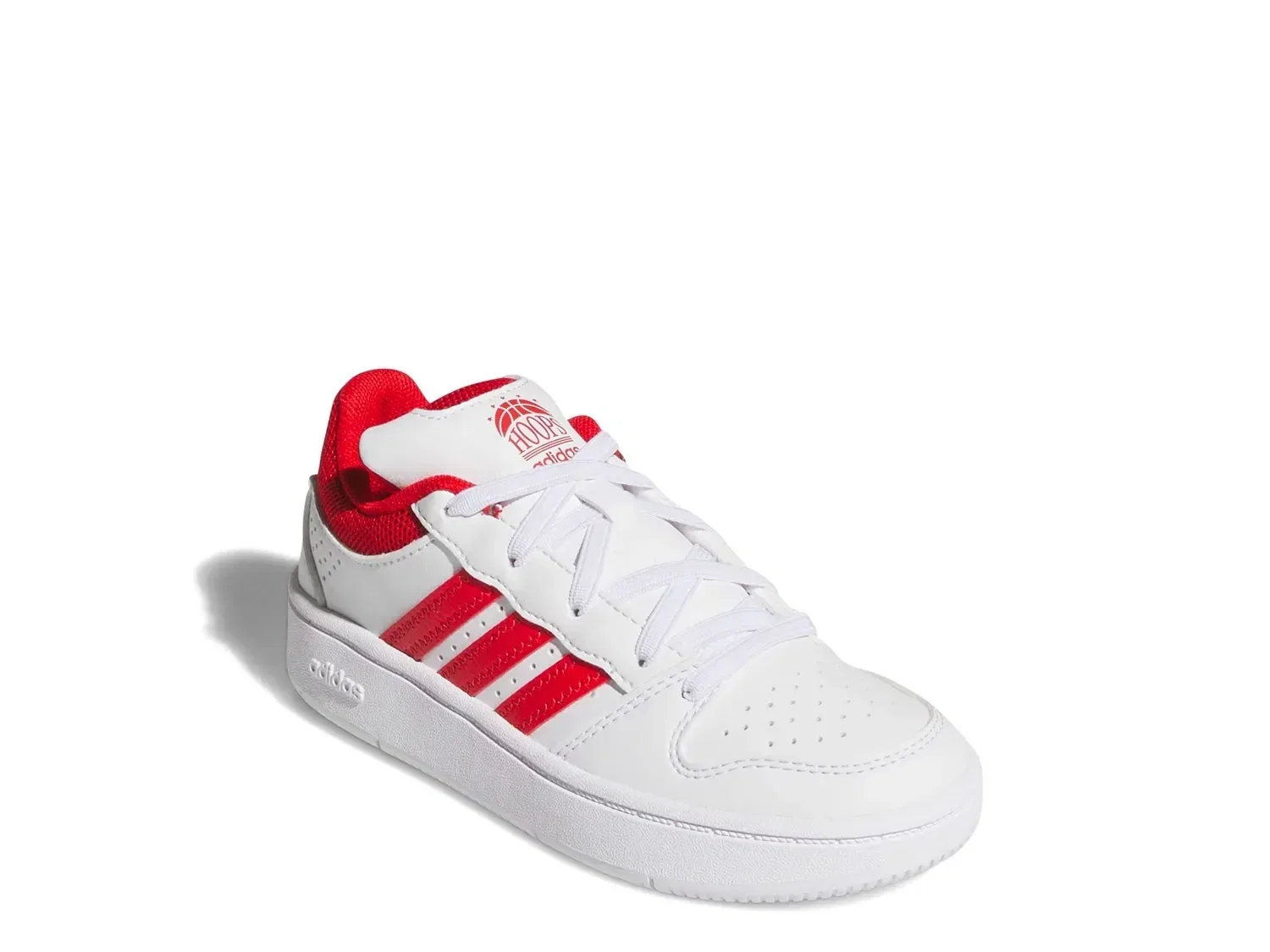 Кроссовки Hoops Classic, adidas, белый/красный