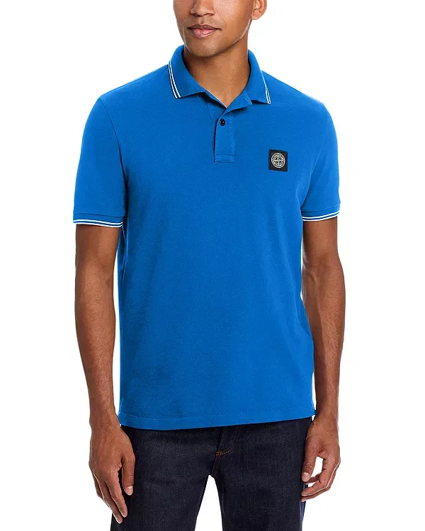 Мужское поло с коротким рукавом Stone Island, Bright Blue