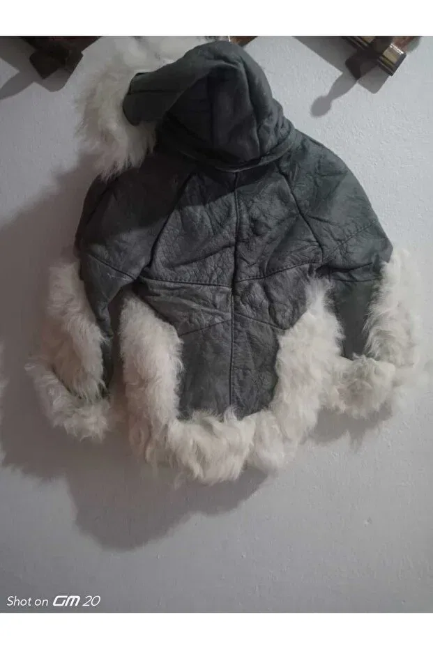 Детское зимнее пальто для девочек с капюшоном Inner Fur Baby Hooded Zippered Coat Hoaryage, Gray — фото 4