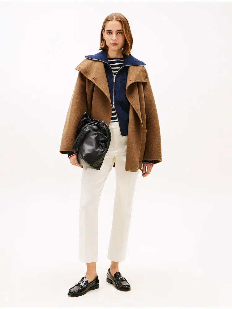 Брюки прямого кроя Kick Flare Gabardine TOMMY HILFIGER, Ivory