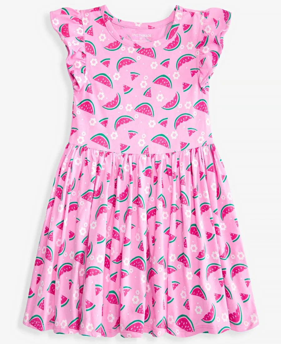 Платье с принтом Watermelon-Print Epic Threads, Bonbon