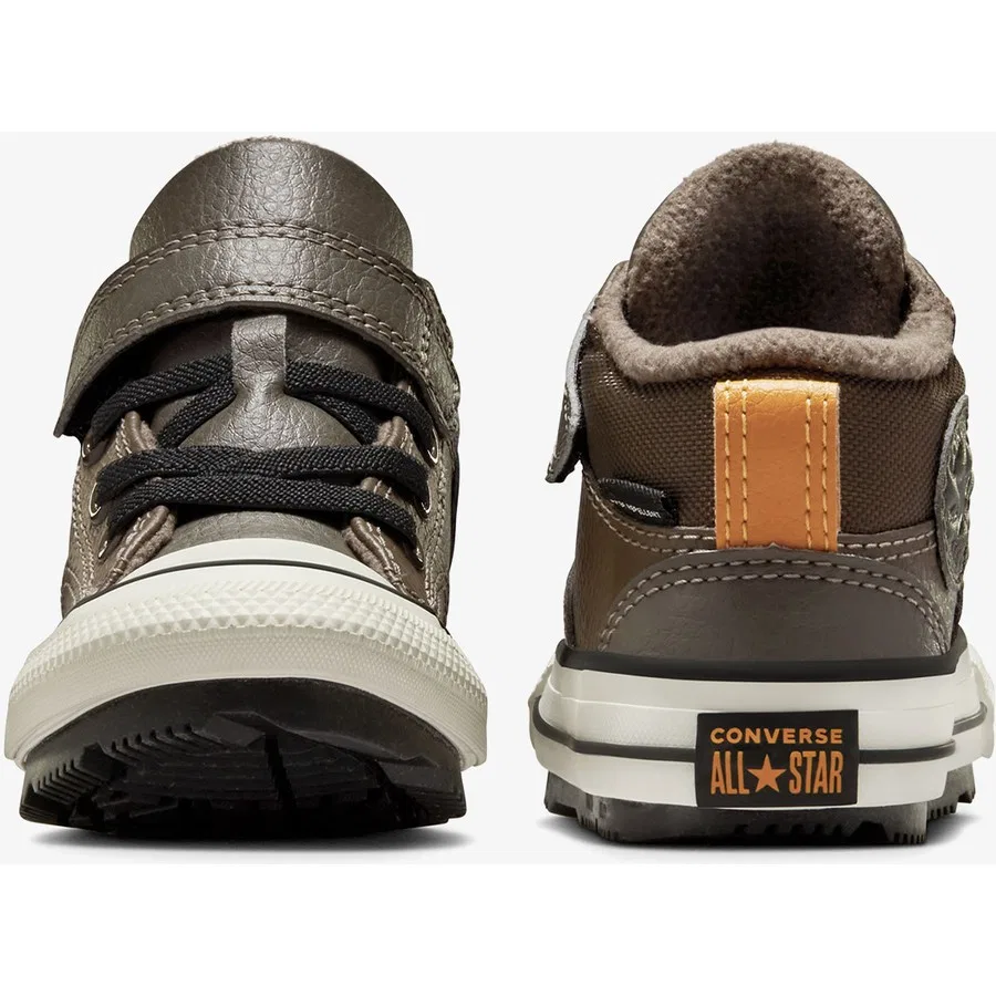 Ботинки детские с дерматином Converse Chuck Taylor All Star Malden Street, Коричневый — фото 3