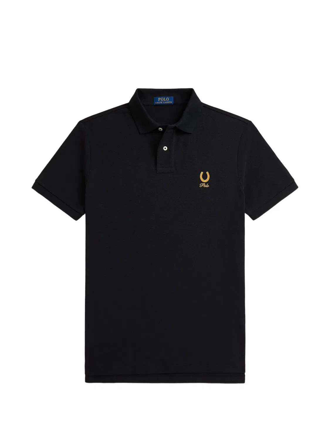 Поло из хлопка черное Polo Ralph Lauren, черный
