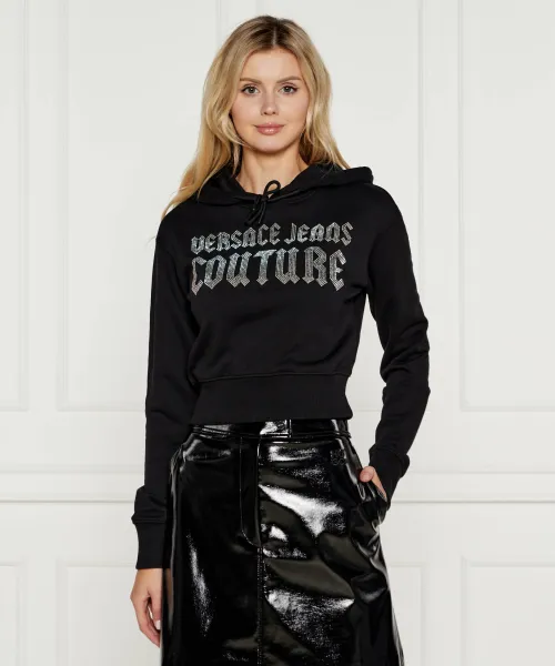

Толстовка Cropped fit Versace Jeans Couture, черный