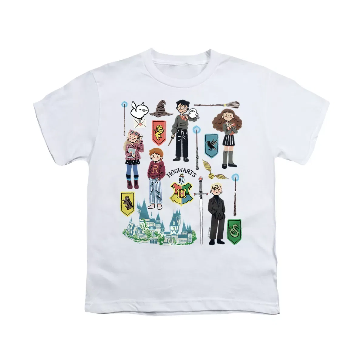 Детская футболка с принтом Harry Potter Cute Icons Harry Potter, White