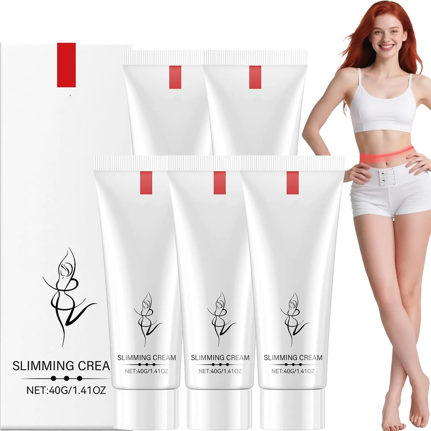 Крем для тела моделирующий, Raevior, 5 шт, 40 г