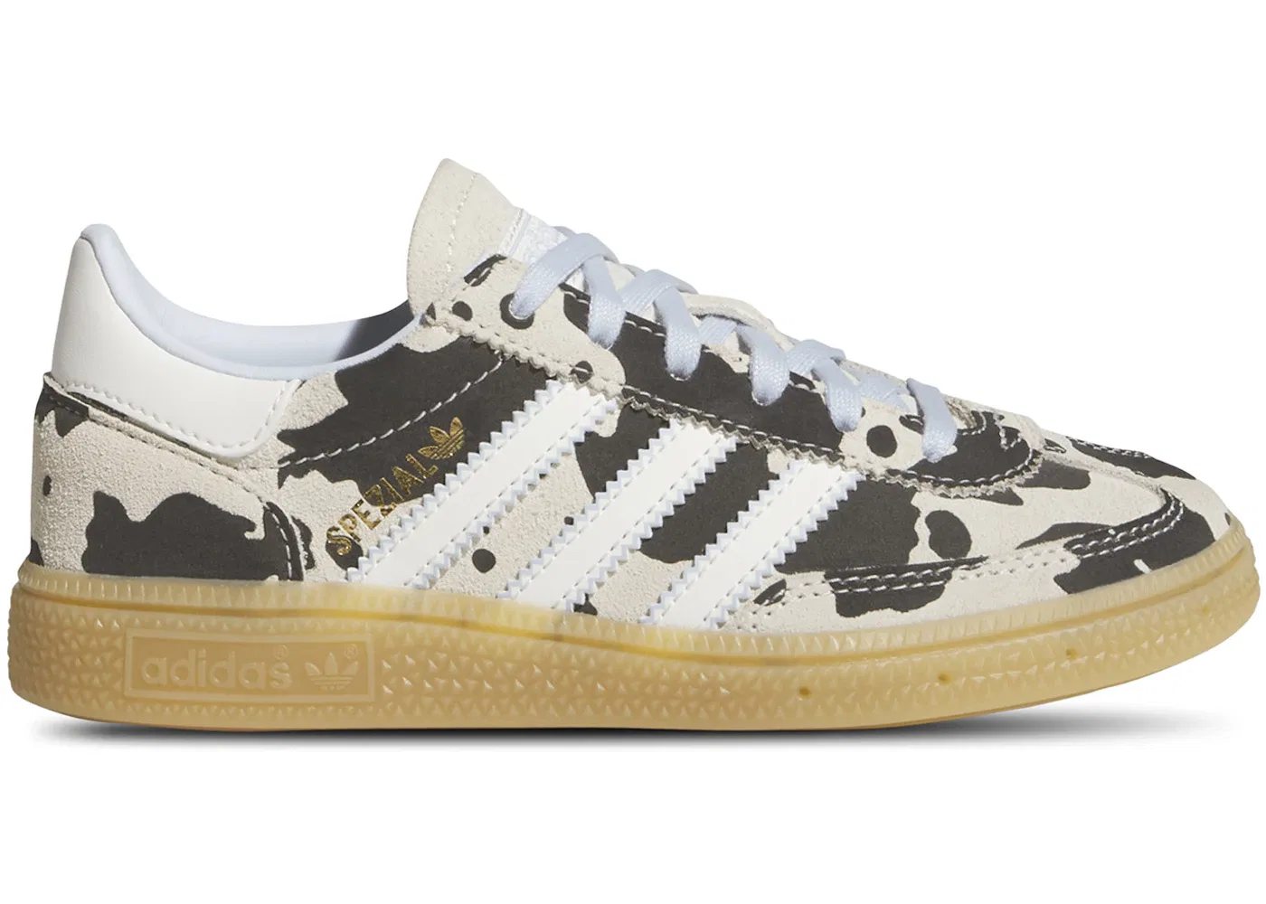 Детские кроссовки с принтом Adidas Handball Spezial, Core Black/Off White/Crystal Sky