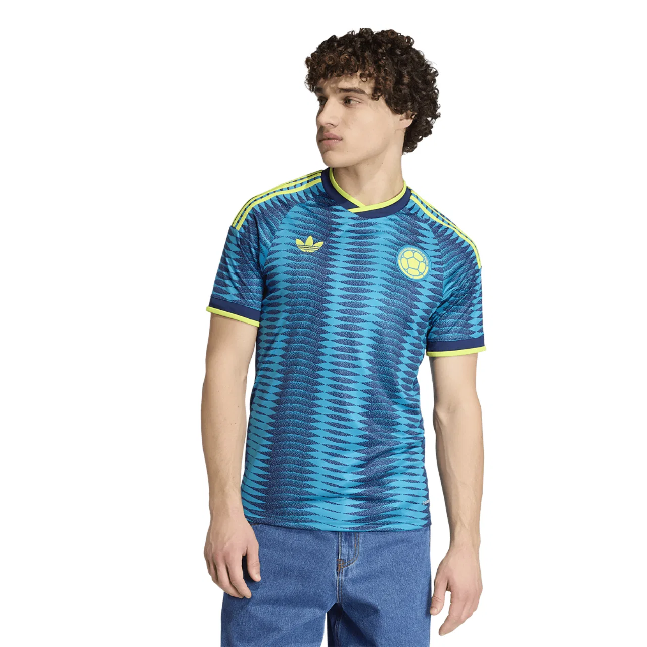 Футбольная джерси мужская Colombia 26 Away Adidas, синий — фото 3